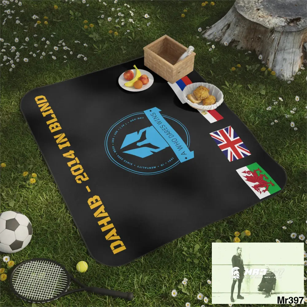 AWDW Dahab in Blind Picnic Blanket 61’’ × 51’’ Home Decor