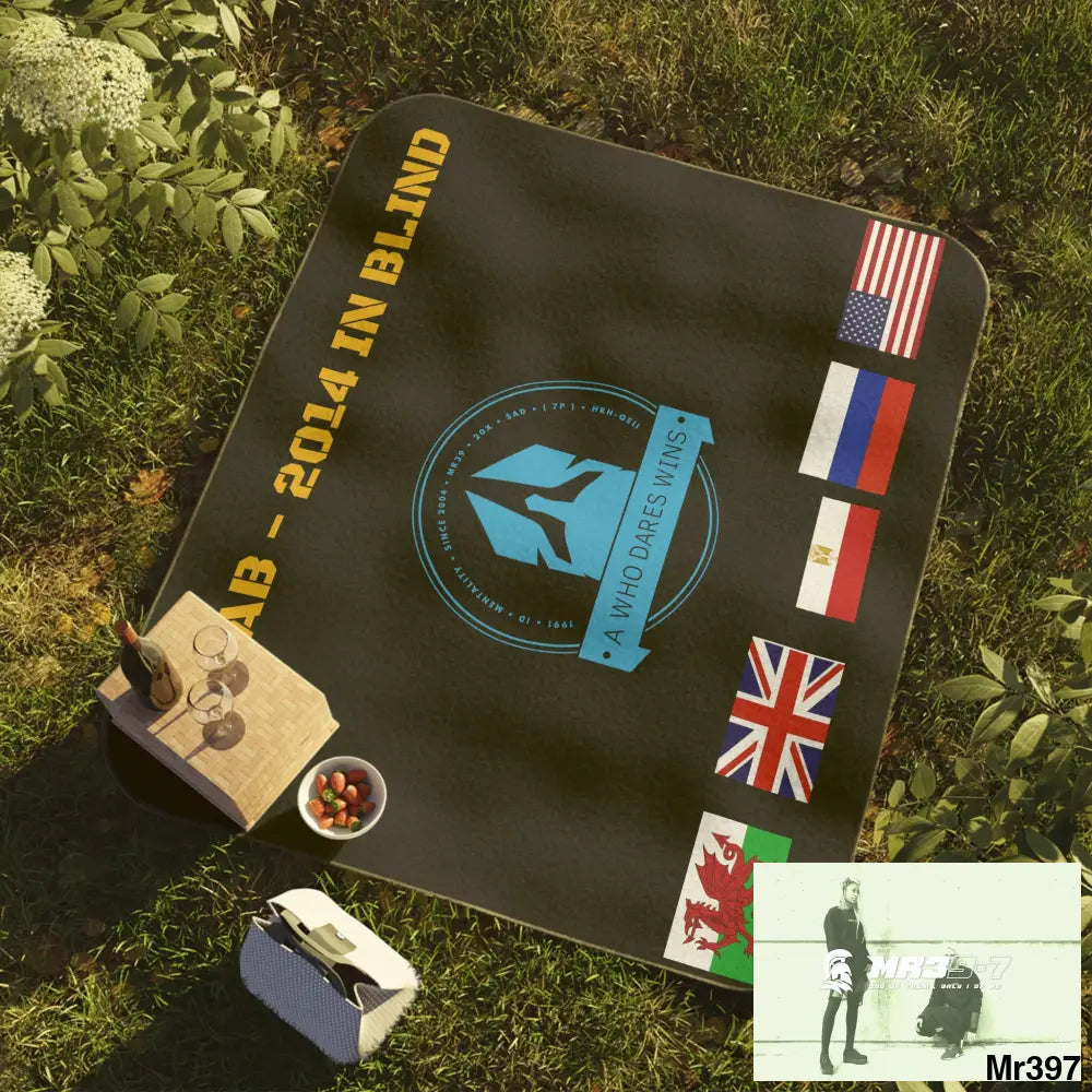 AWDW Dahab in Blind Picnic Blanket 61’’ × 51’’ Home Decor