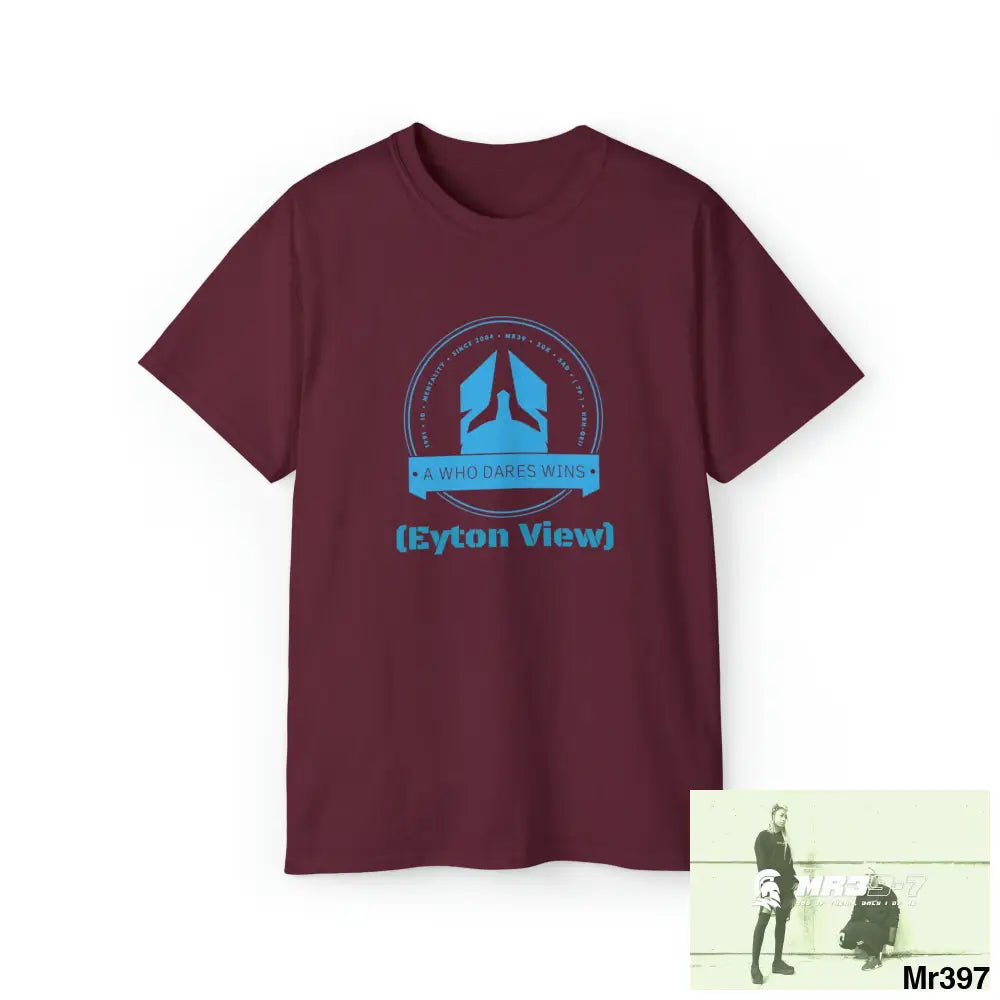 AWDW Vigilante Eyton View Unisex Ultra Cotton Tee Ltd Edition Maroon / S T-Shirt