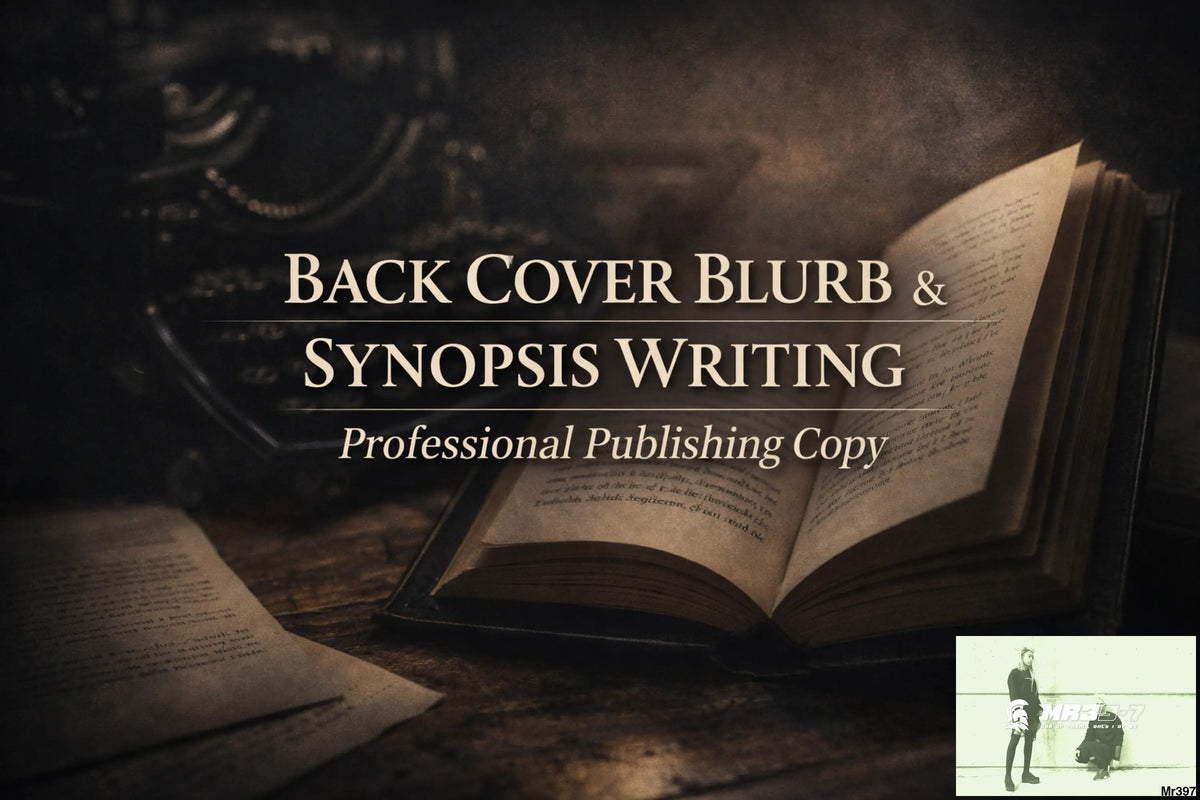 Back Cover Blurb & Synopsis Writing — Professional Publishing Copy blur back cover writing