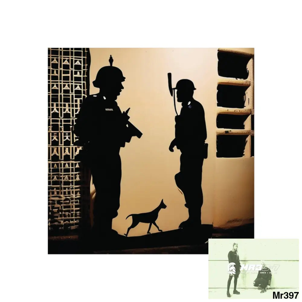 Banksy inspired Churchill’s Bar Dahab — The Warning (2014) Dahab Gold Narrative Poster Series Fine Art Posters 24″ x