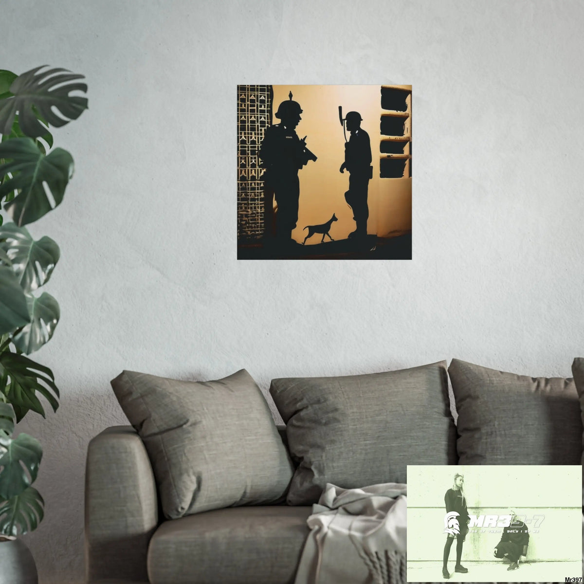 Banksy inspired Churchill’s Bar Dahab — The Warning (2014) Dahab Gold Narrative Poster Series Fine Art Posters Poster