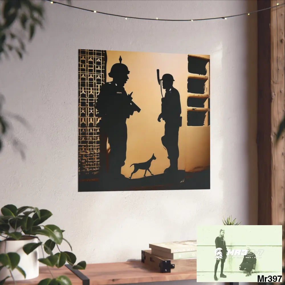 Banksy inspired Churchill’s Bar Dahab — The Warning (2014) Dahab Gold Narrative Poster Series Fine Art Posters Poster