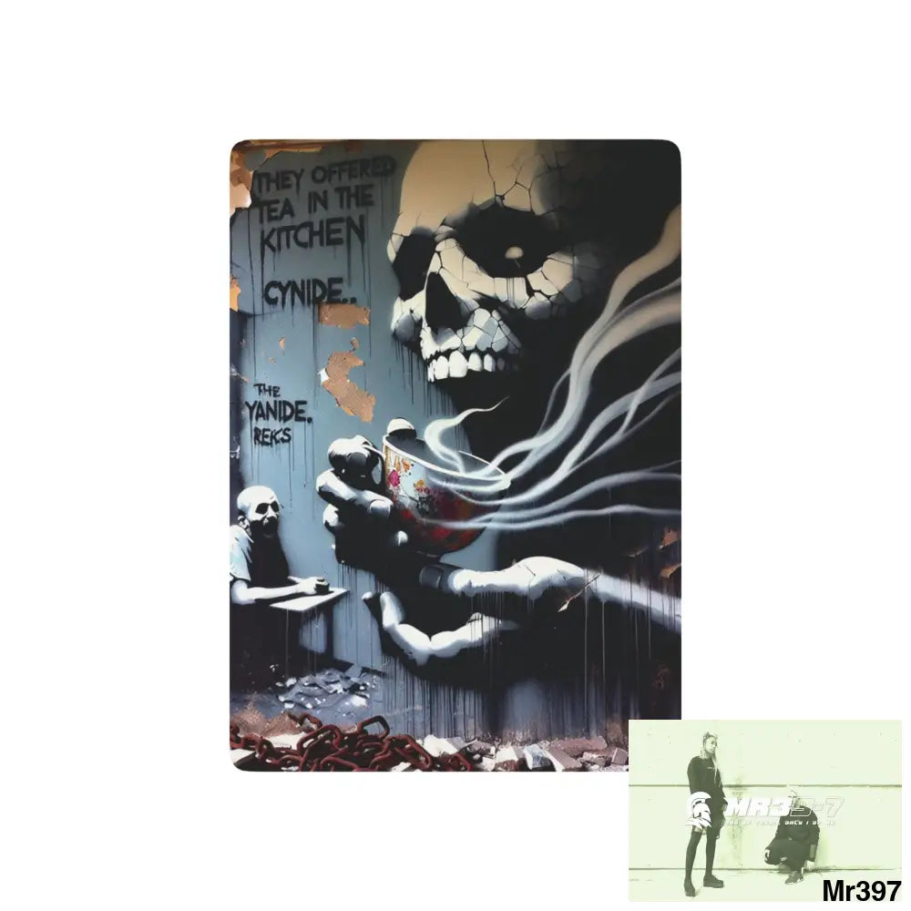 Banksy Inspired Inside A Mental Health VAR Cyanide Tea Assassination failure A1WDW December 2013 1 Ltd Edition Custom