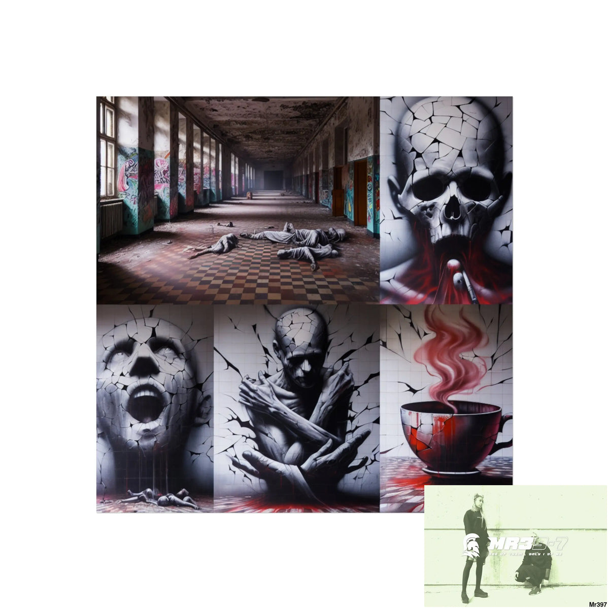 Banksy Inspired Inside A Mental Health VAR Cyanide Tea Assassination failure A1WDW December 2013- Fine Art Posters 16″