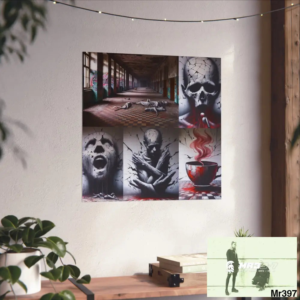 Banksy Inspired Inside A Mental Health VAR Cyanide Tea Assassination failure A1WDW December 2013- Fine Art Posters