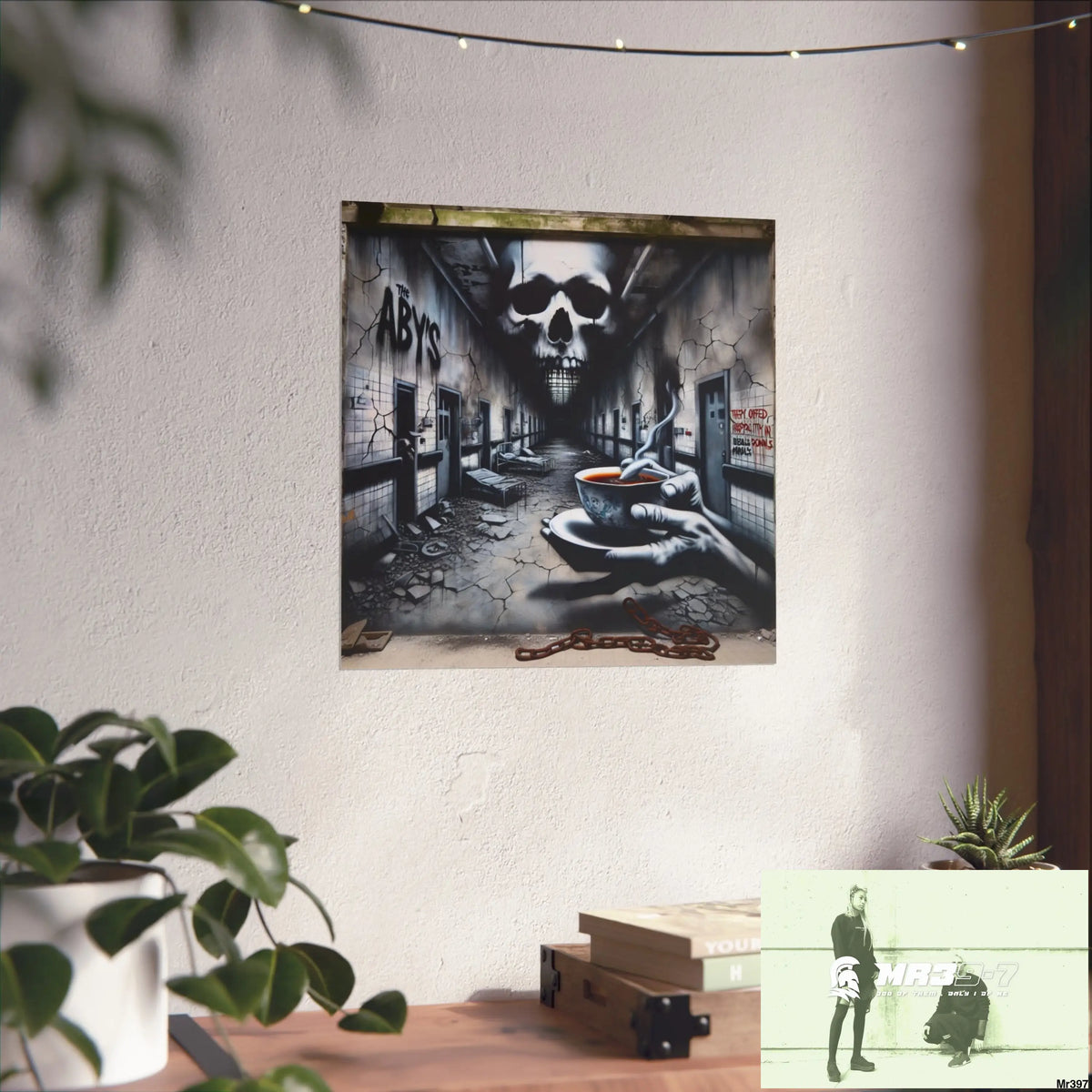 Banksy Inspired Inside A Mental Health VAR Cyanide Tea Assassination failure A1WDW December 2013- Fine Art Posters