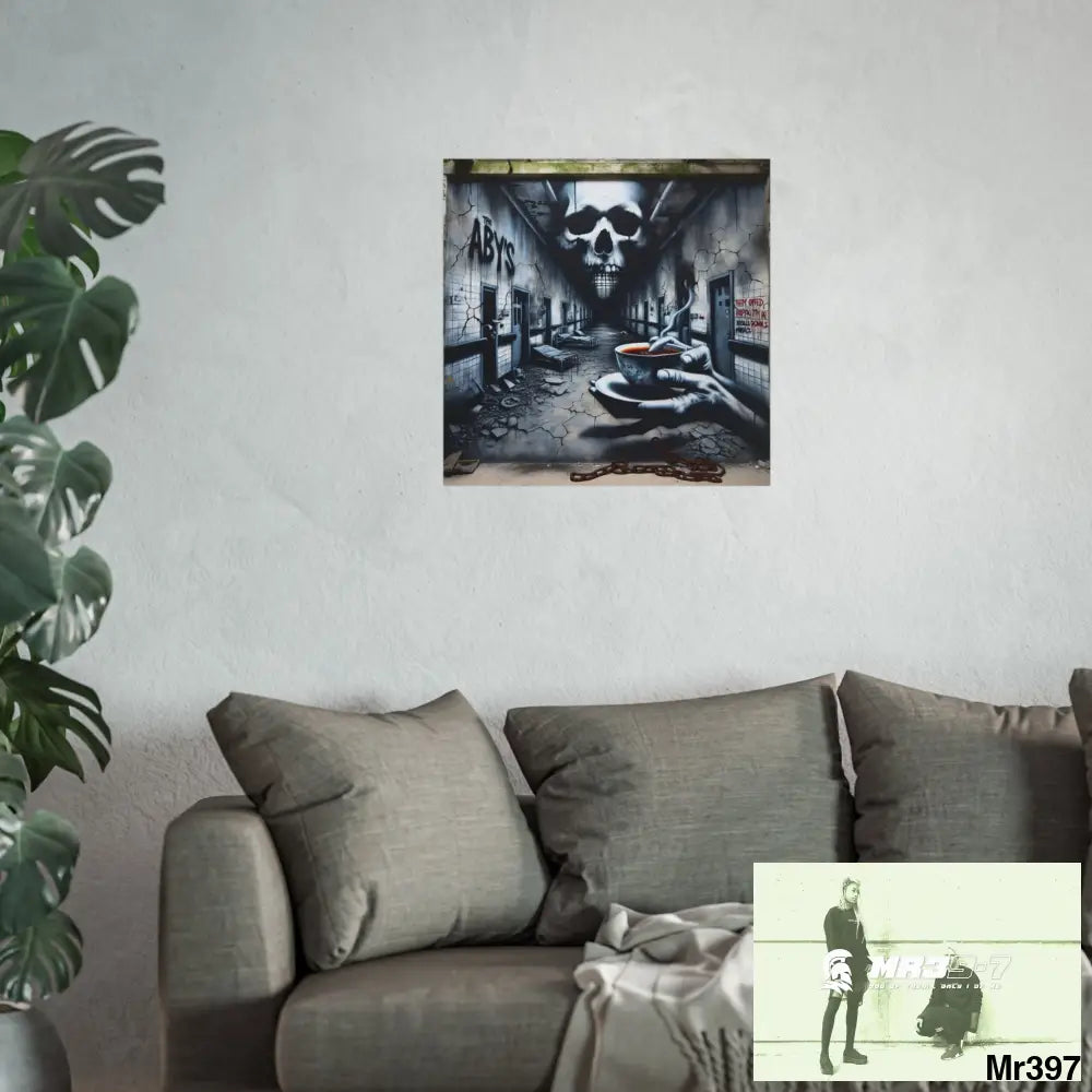 Banksy Inspired Inside A Mental Health VAR Cyanide Tea Assassination failure A1WDW December 2013- Fine Art Posters