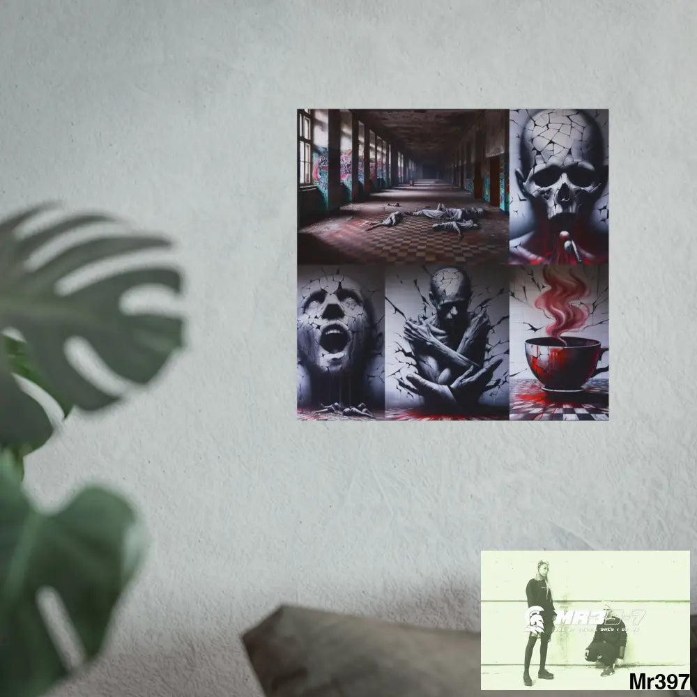 Banksy Inspired Inside A Mental Health VAR Cyanide Tea Assassination failure A1WDW December 2013- Fine Art Posters