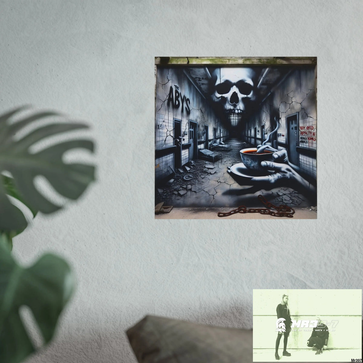 Banksy Inspired Inside A Mental Health VAR Cyanide Tea Assassination failure A1WDW December 2013- Fine Art Posters