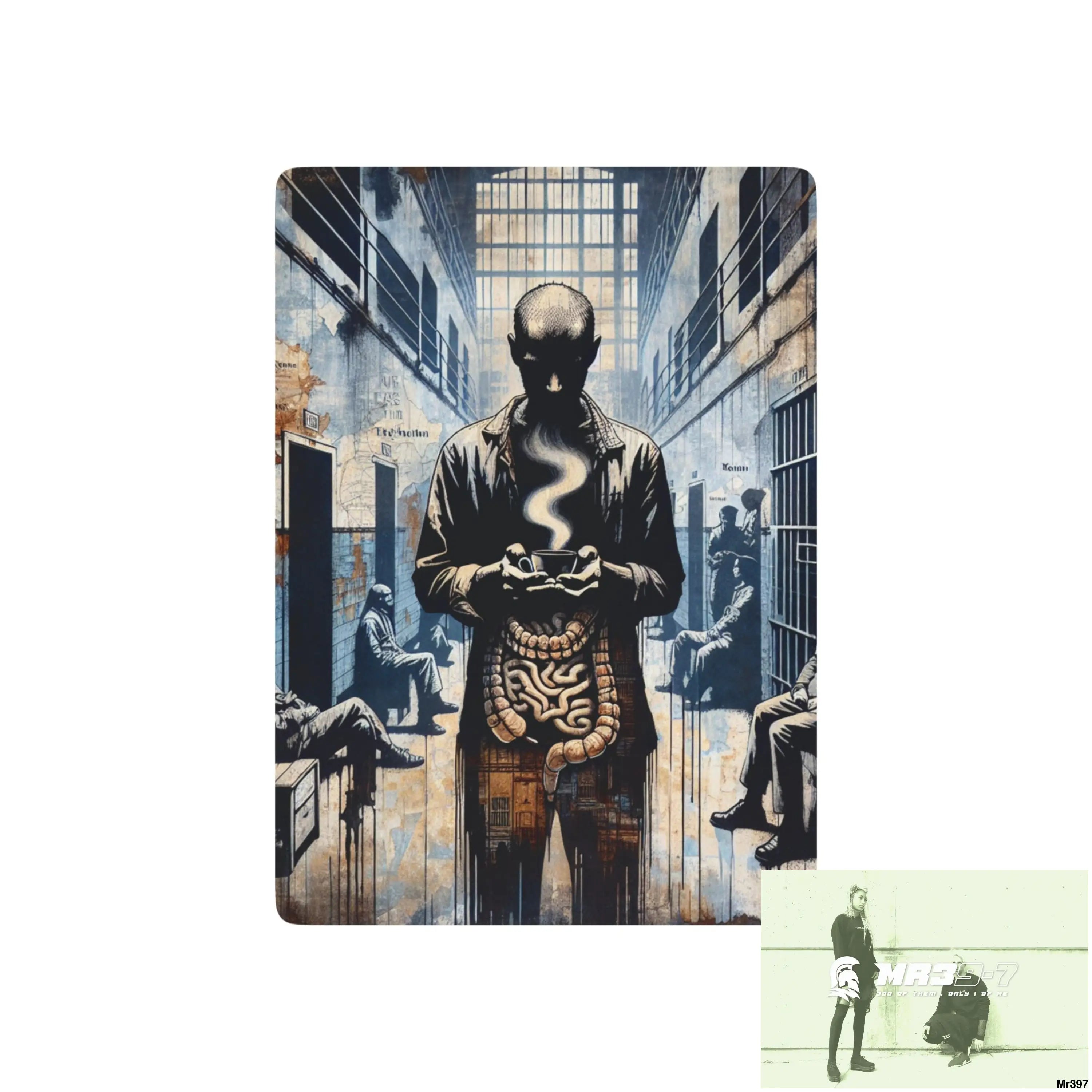 Banksy Inspired Inside A Mental Health VAR Cyanide Tea Assassination failure A1WDW December 2013 no7 part 2 Ltd Edition