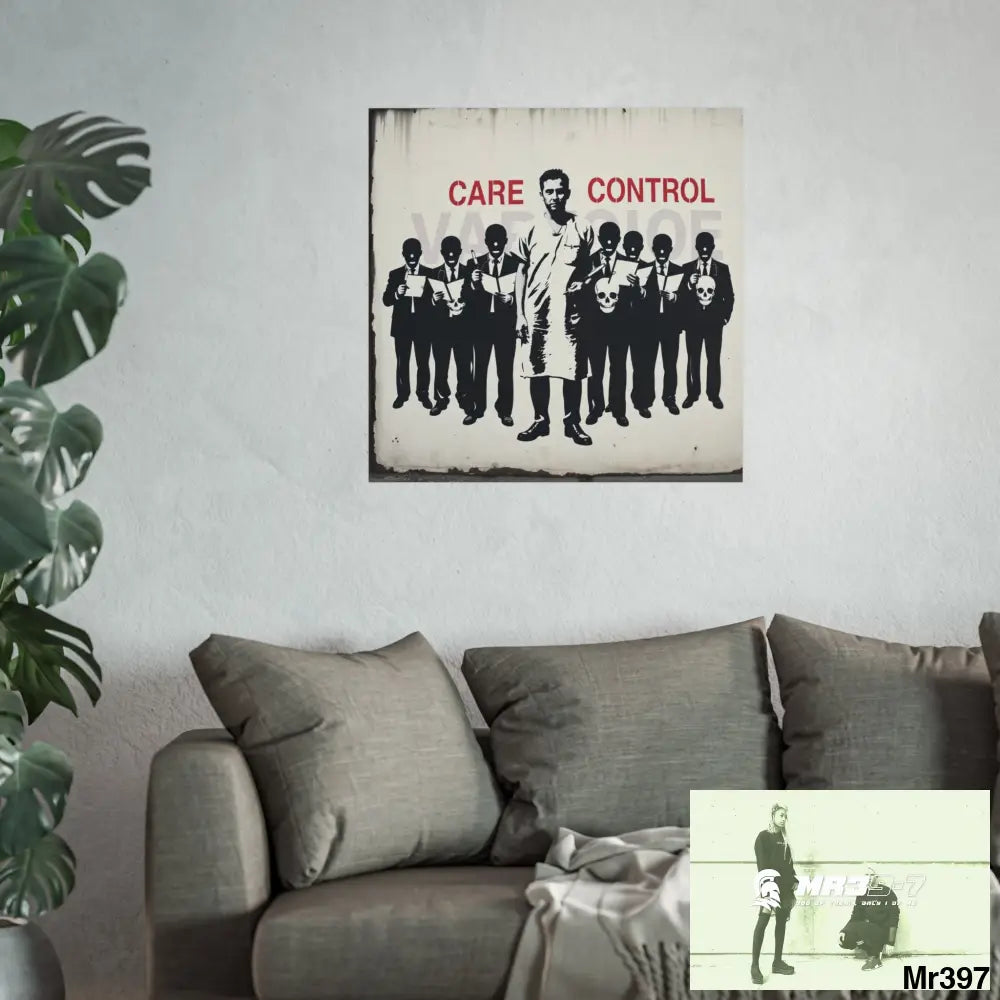 Banksy Inspired Inside A Mental Health VAR system Assassination failure 2012-2025 UK - Fine Art Posters Poster