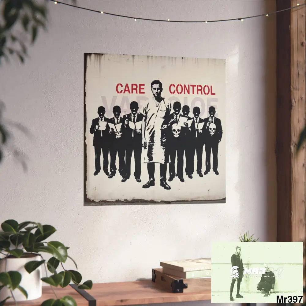 Banksy Inspired Inside A Mental Health VAR system Assassination failure 2012-2025 UK - Fine Art Posters Poster