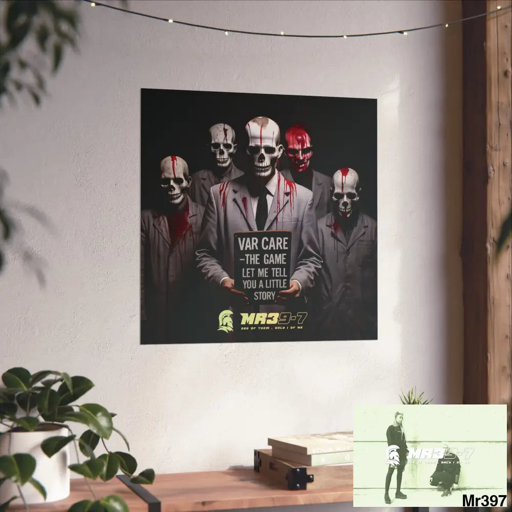 Banksy Inspired Inside A Mental Health VAR system Assassination failure 2012-2025 UK no 9 - Fine Art Posters Poster