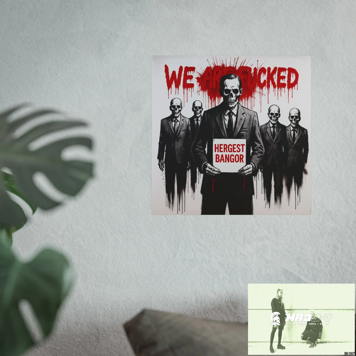 Banksy Inspired Inside A Mental Health VAR system Assassination failure Hergest 2012-2025 UK - Fine Art Posters Poster