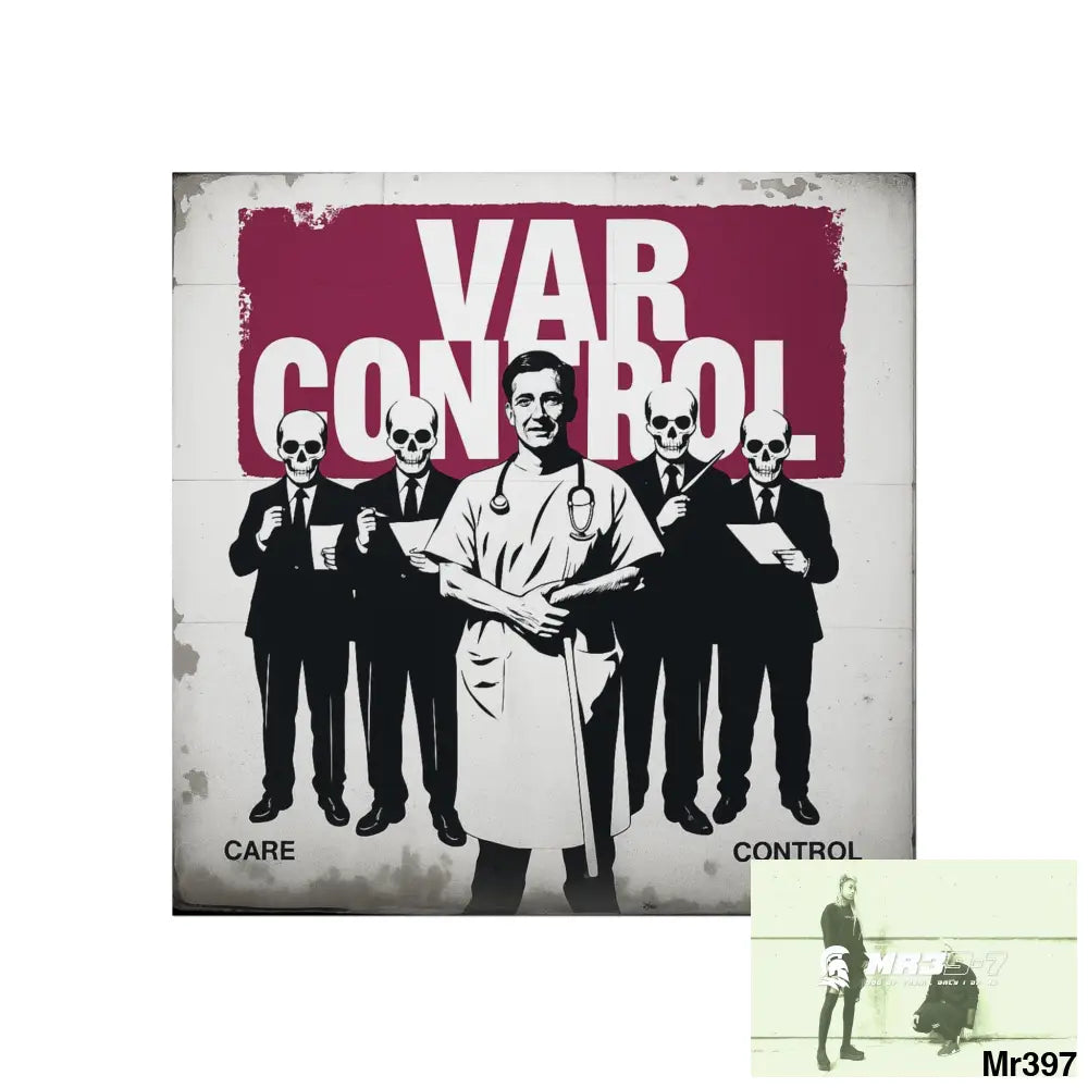 Banksy Inspired Inside A Mental Health VAR system Assassination failure NO 10 2012-2025 UK - Fine Art Posters 30″ x 30″