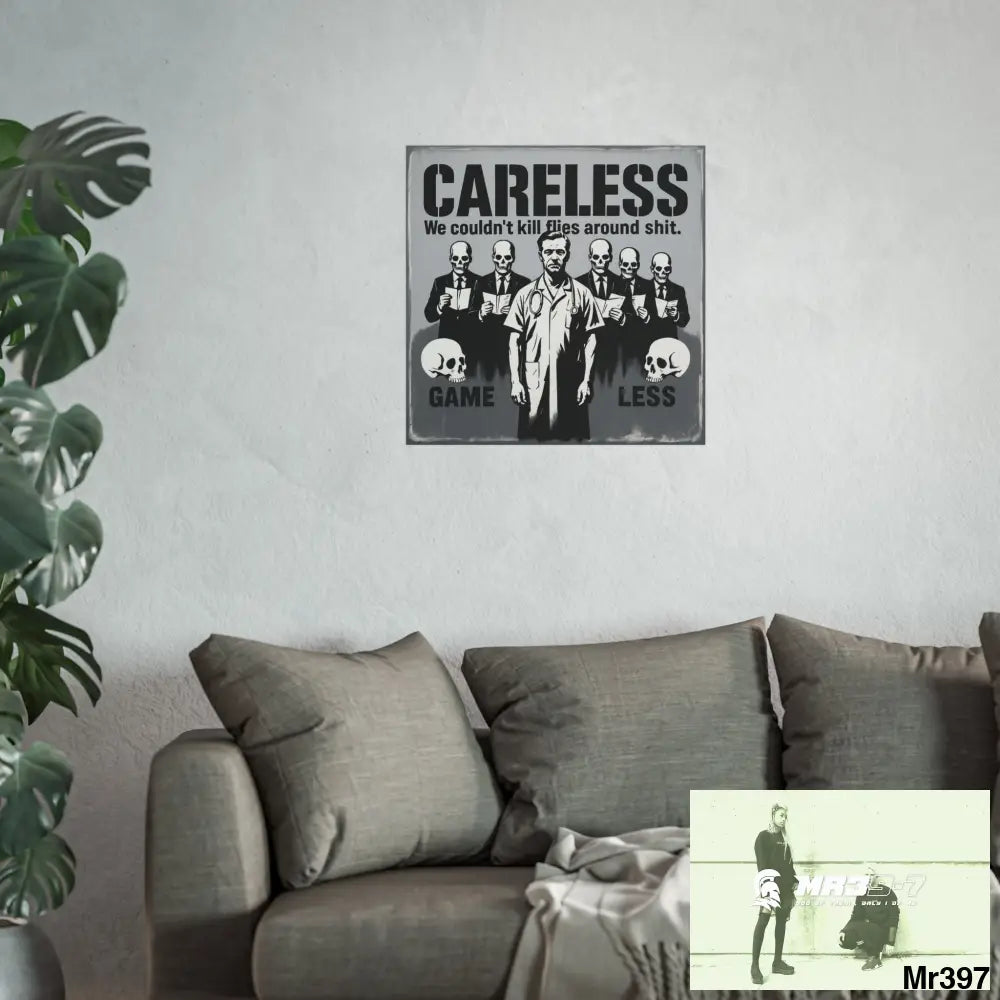 Banksy Inspired Inside A Mental Health VAR system Assassination failure NO 11 2012-2025 UK - Fine Art Posters Poster