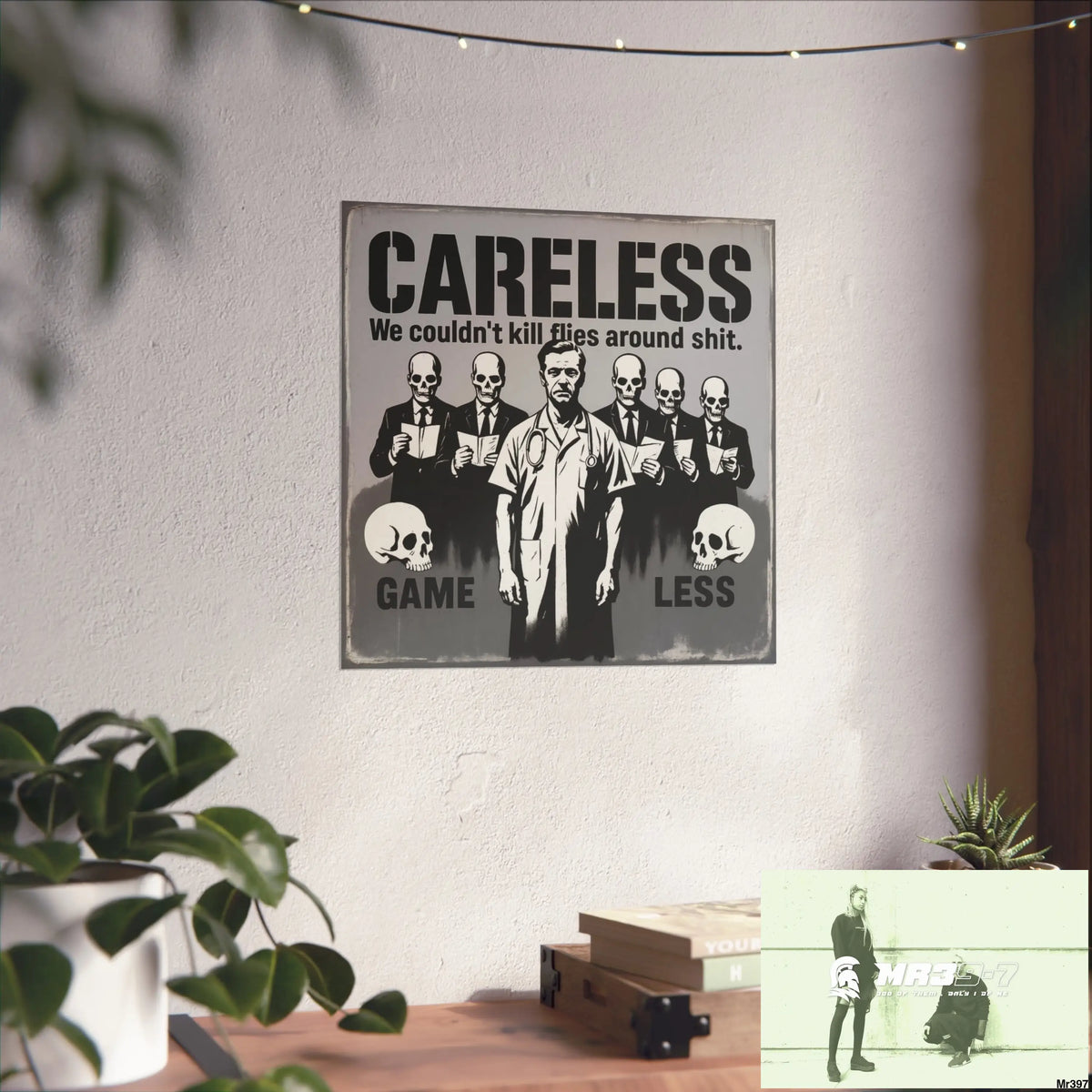 Banksy Inspired Inside A Mental Health VAR system Assassination failure NO 11 2012-2025 UK - Fine Art Posters Poster