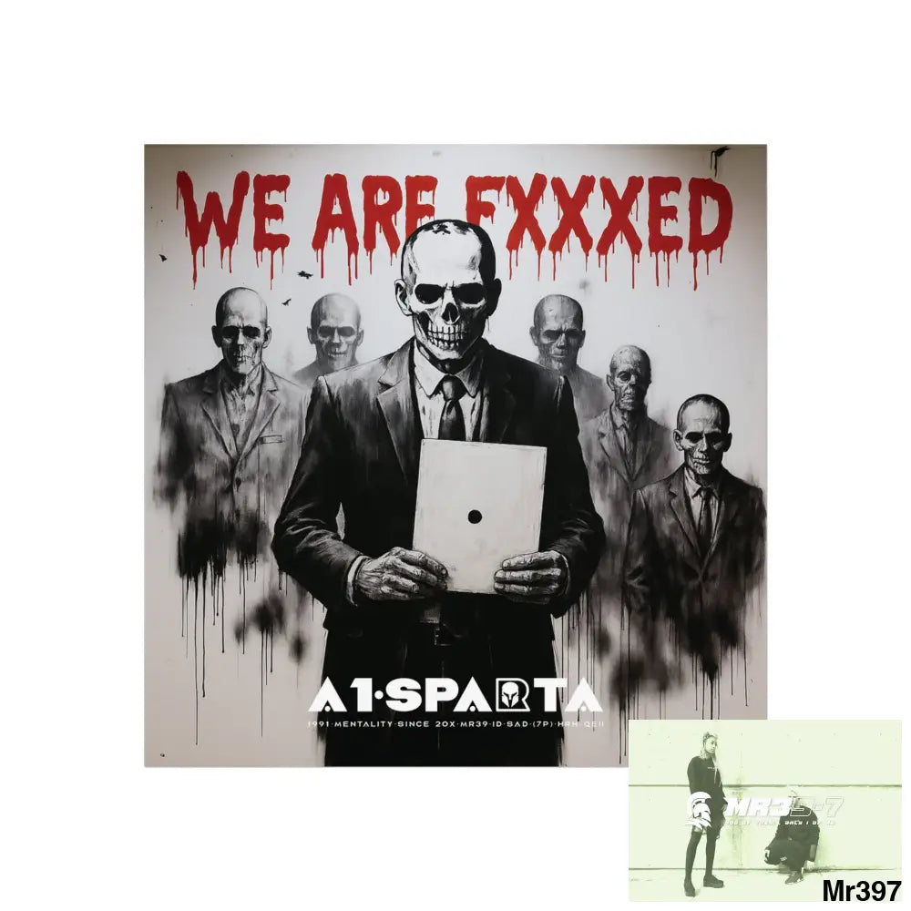 Banksy Inspired Inside A Mental Health VAR system Assassination failure NO 14 We are Fxxxed 2012-2025 UK - Fine Art