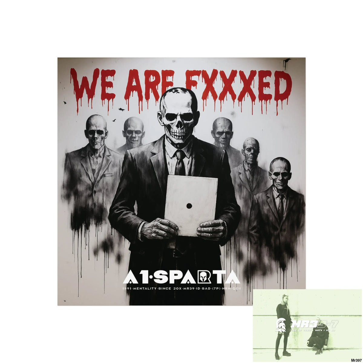 Banksy Inspired Inside A Mental Health VAR system Assassination failure NO 14 We are Fxxxed 2012-2025 UK - Fine Art