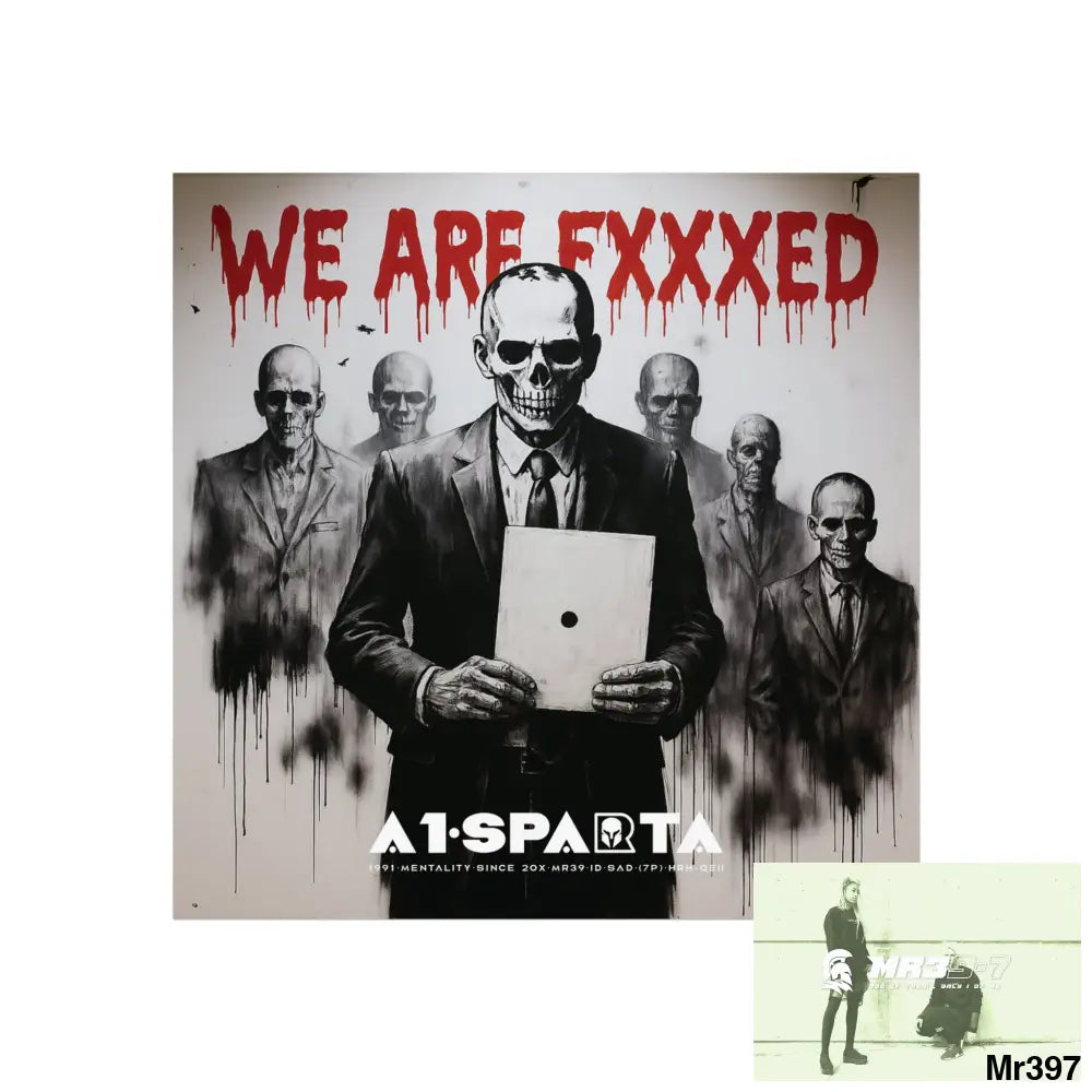 Banksy Inspired Inside A Mental Health VAR system Assassination failure NO 14 We are Fxxxed 2012-2025 UK - Fine Art