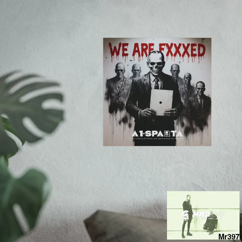 Banksy Inspired Inside A Mental Health VAR system Assassination failure NO 14 We are Fxxxed 2012-2025 UK - Fine Art