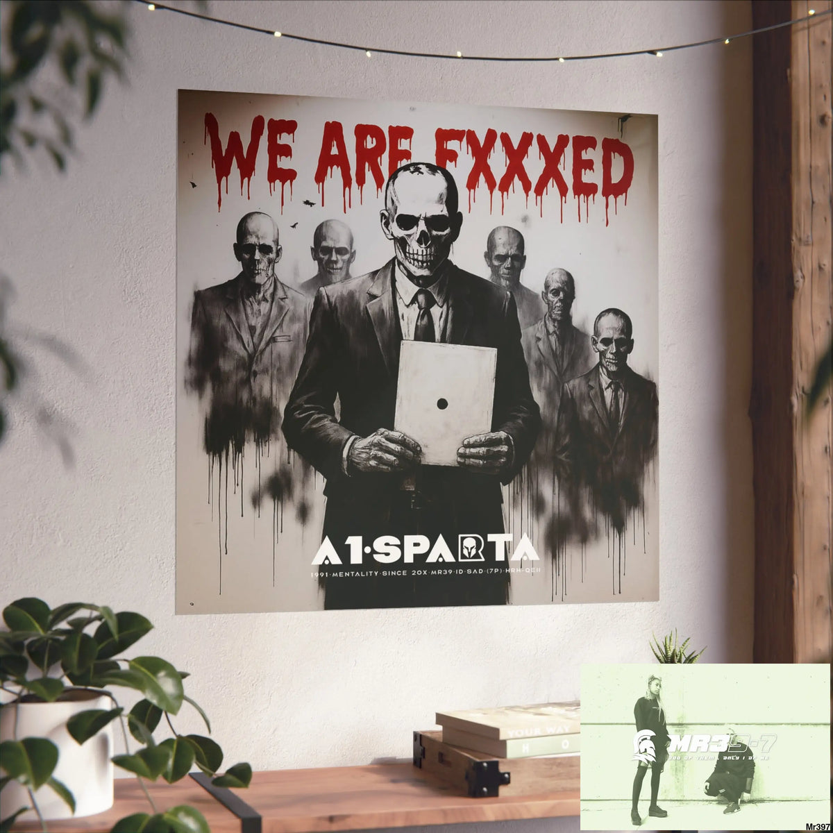 Banksy Inspired Inside A Mental Health VAR system Assassination failure NO 14 We are Fxxxed 2012-2025 UK - Fine Art