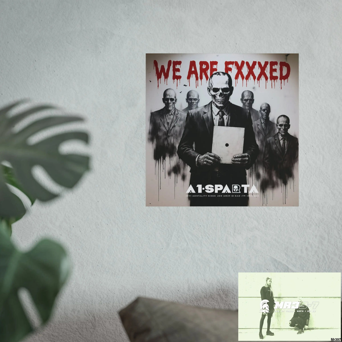Banksy Inspired Inside A Mental Health VAR system Assassination failure NO 14 We are Fxxxed 2012-2025 UK - Fine Art
