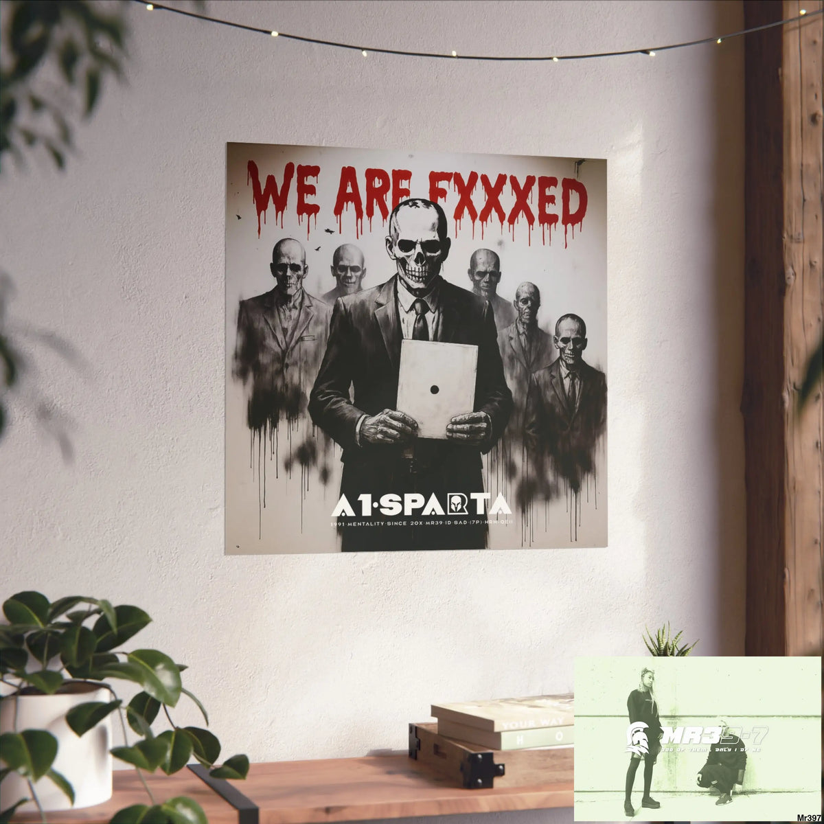 Banksy Inspired Inside A Mental Health VAR system Assassination failure NO 14 We are Fxxxed 2012-2025 UK - Fine Art