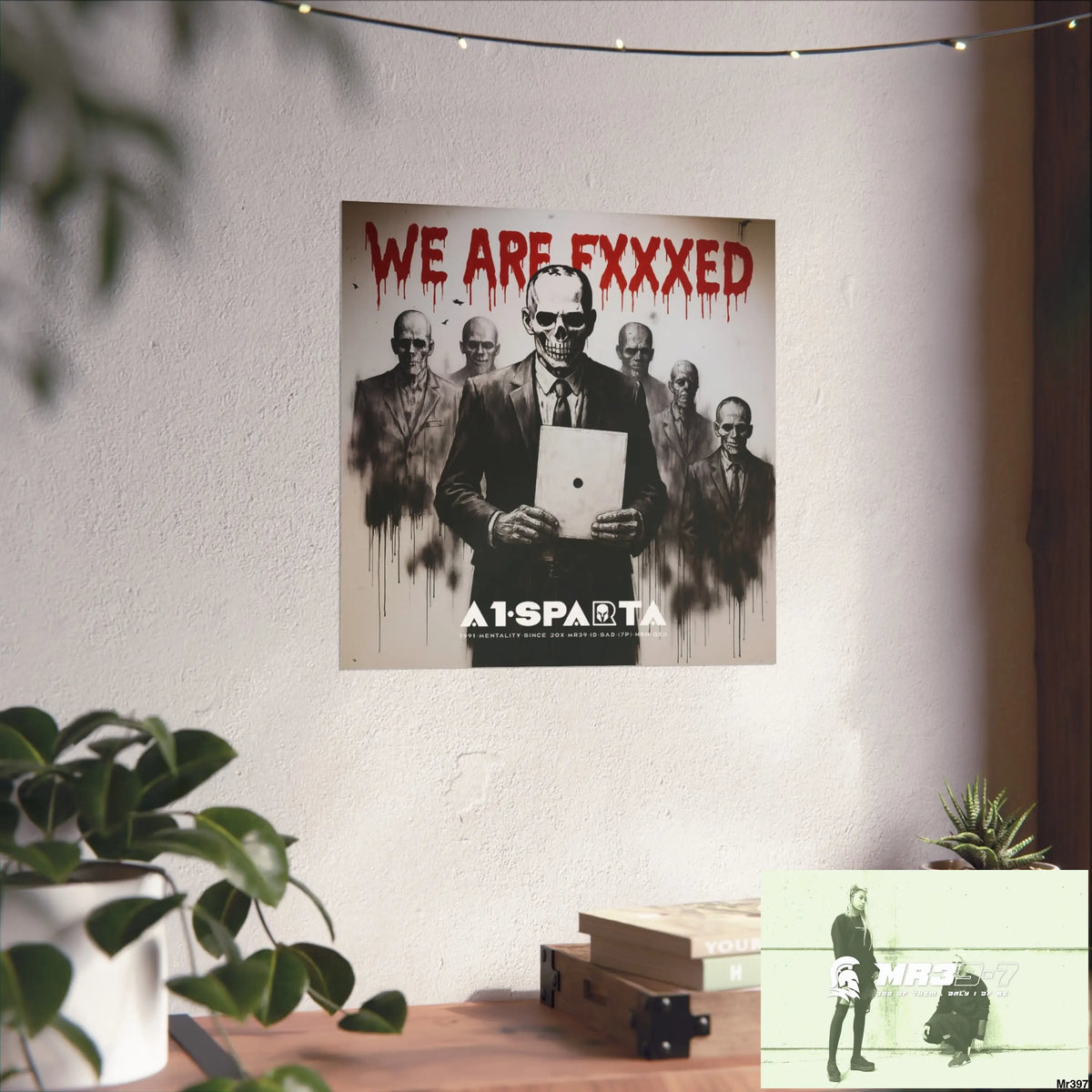 Banksy Inspired Inside A Mental Health VAR system Assassination failure NO 14 We are Fxxxed 2012-2025 UK - Fine Art