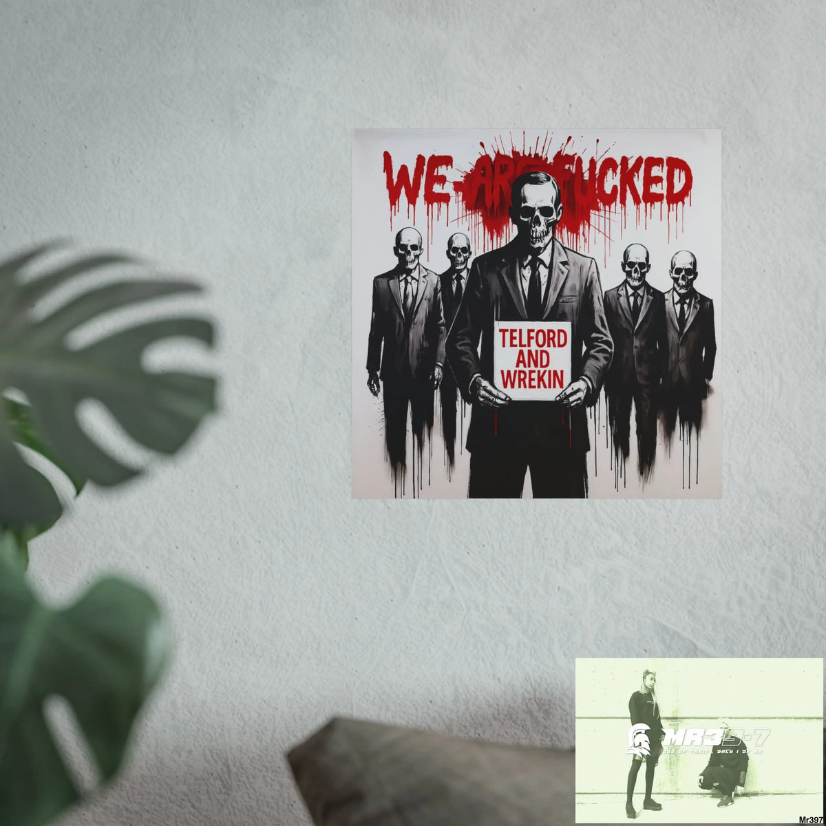 Banksy Inspired Inside A Mental Health VAR system Assassination failure Telford and Wrekin 2012-2025 UK - Fine Art