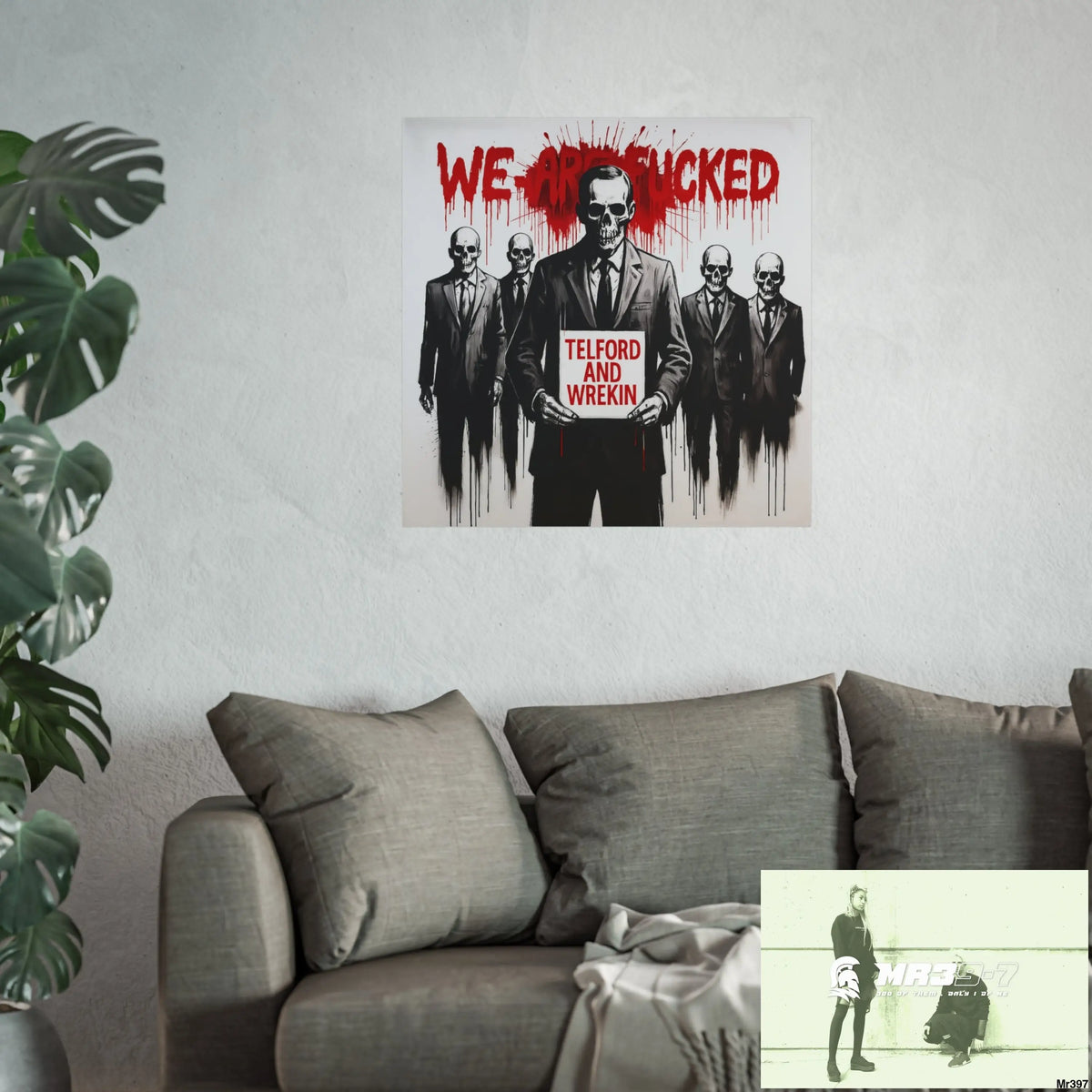 Banksy Inspired Inside A Mental Health VAR system Assassination failure Telford and Wrekin 2012-2025 UK - Fine Art