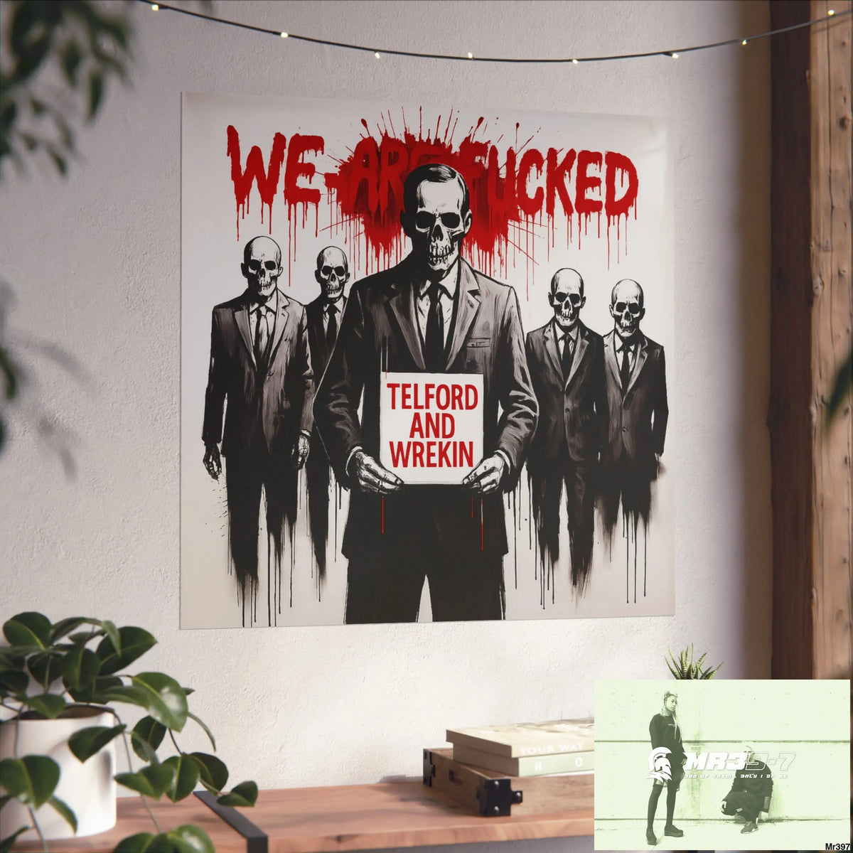 Banksy Inspired Inside A Mental Health VAR system Assassination failure Telford and Wrekin 2012-2025 UK - Fine Art