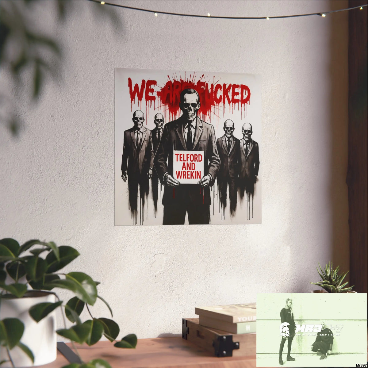 Banksy Inspired Inside A Mental Health VAR system Assassination failure Telford and Wrekin 2012-2025 UK - Fine Art