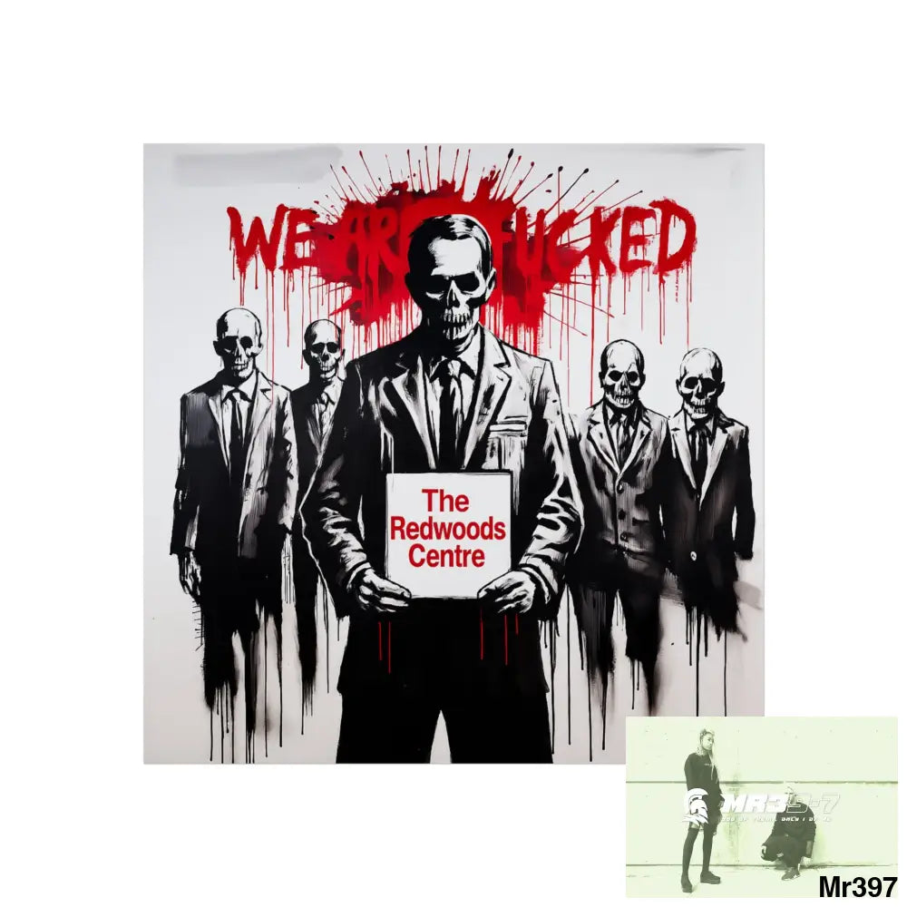 Banksy Inspired Inside A Mental Health VAR system Assassination failure The Redwoods Centre 2012-2025 UK - Fine Art