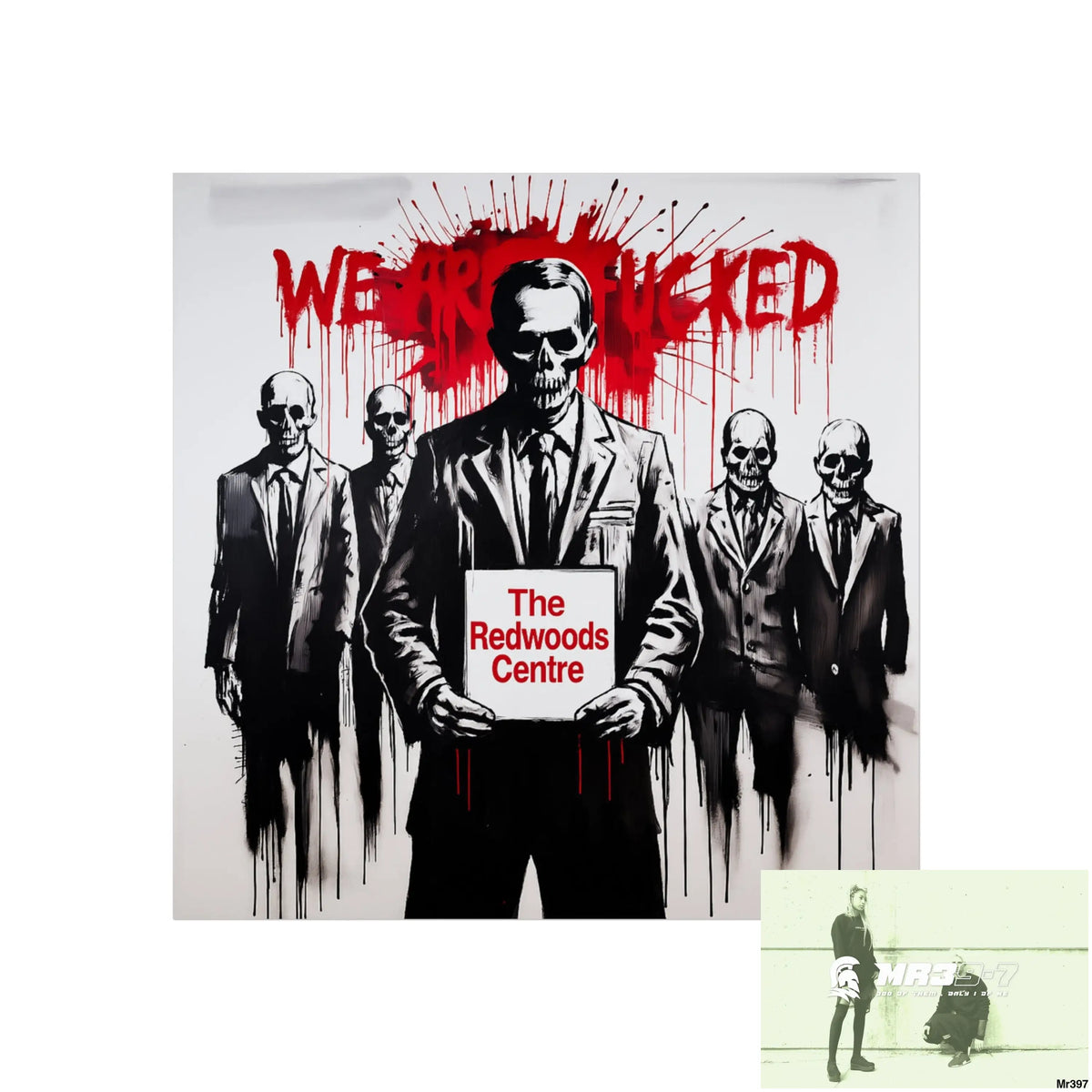 Banksy Inspired Inside A Mental Health VAR system Assassination failure The Redwoods Centre 2012-2025 UK - Fine Art