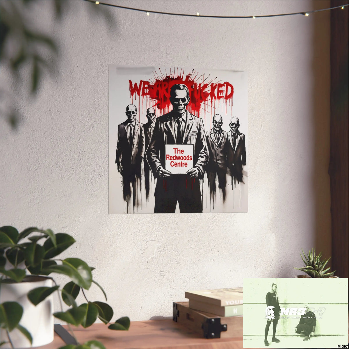 Banksy Inspired Inside A Mental Health VAR system Assassination failure The Redwoods Centre 2012-2025 UK - Fine Art