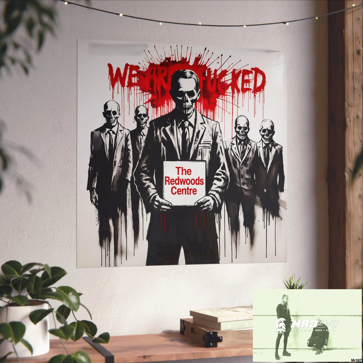 Banksy Inspired Inside A Mental Health VAR system Assassination failure The Redwoods Centre 2012-2025 UK - Fine Art
