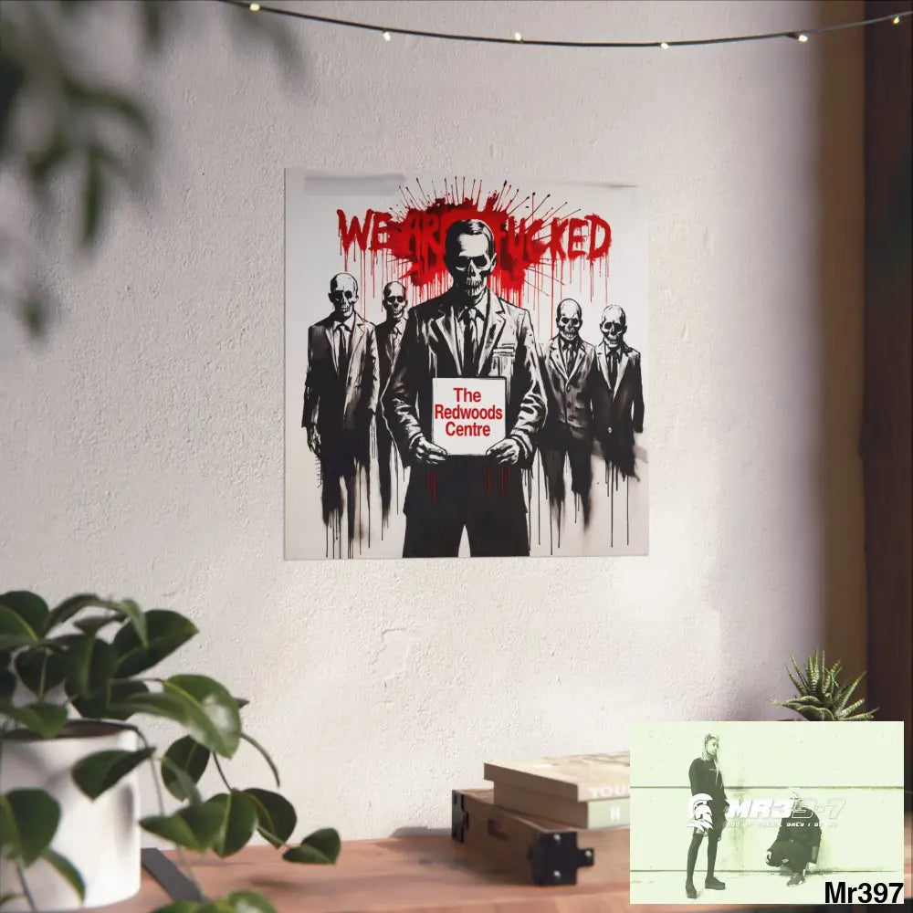 Banksy Inspired Inside A Mental Health VAR system Assassination failure The Redwoods Centre 2012-2025 UK - Fine Art