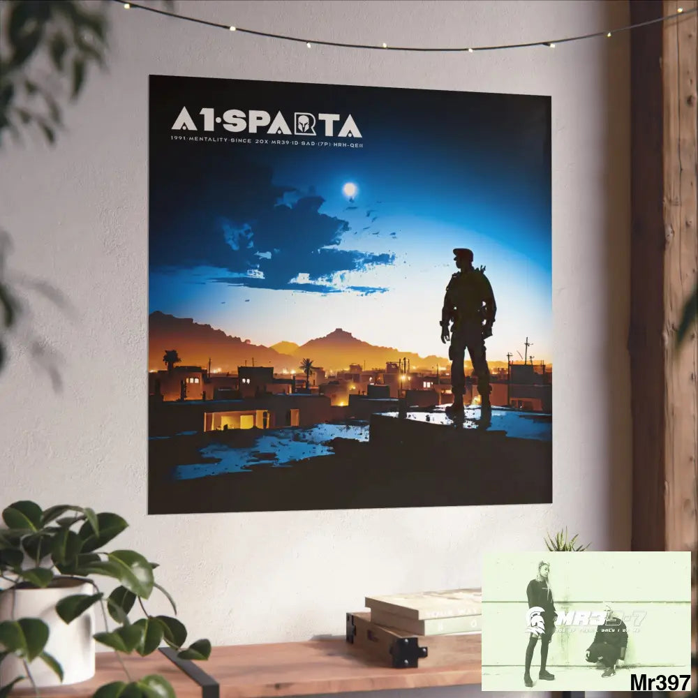 Banksy Style A1 Sparta Dahab Gold – “Rooftop Extraction & Red Sea Warning Egypt no 1 Fine Art Posters Poster