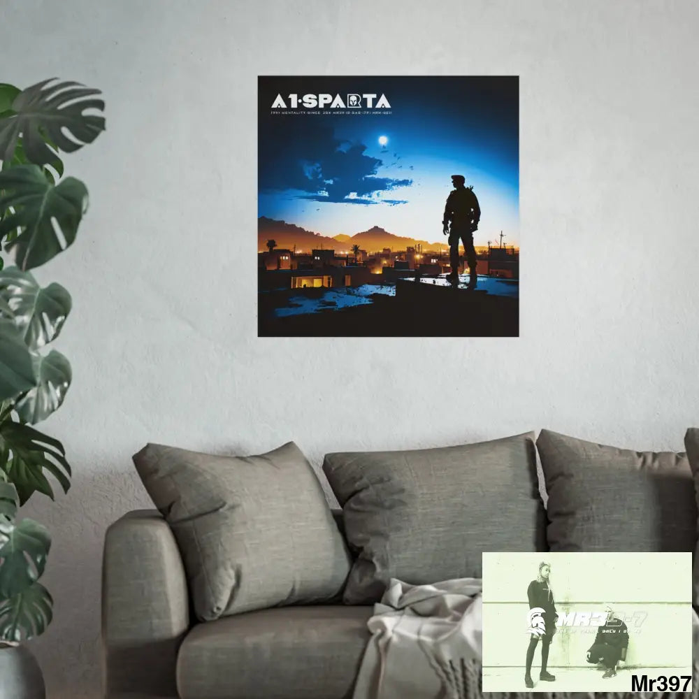 Banksy Style A1 Sparta Dahab Gold – “Rooftop Extraction & Red Sea Warning Egypt no 1 Fine Art Posters Poster