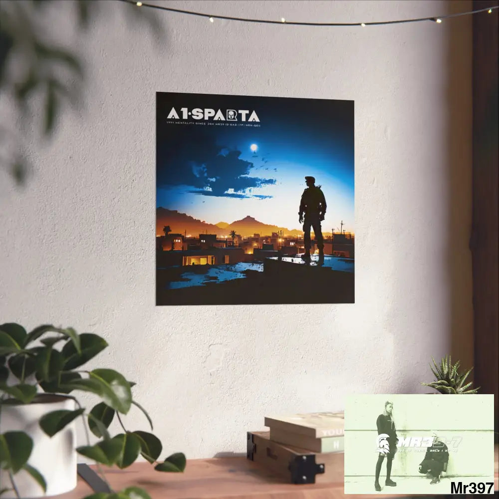 Banksy Style A1 Sparta Dahab Gold – “Rooftop Extraction & Red Sea Warning Egypt no 1 Fine Art Posters Poster