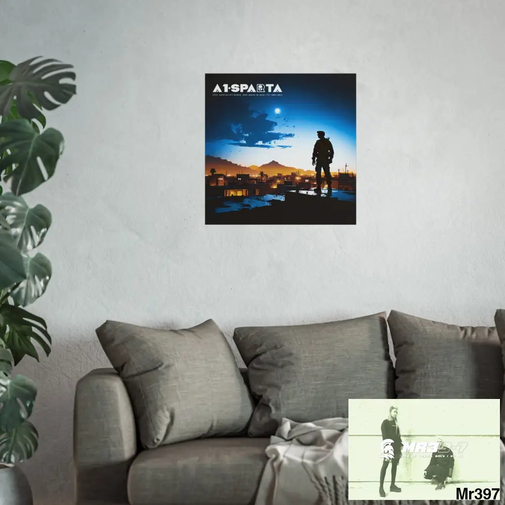 Banksy Style A1 Sparta Dahab Gold – “Rooftop Extraction & Red Sea Warning Egypt no 1 Fine Art Posters Poster