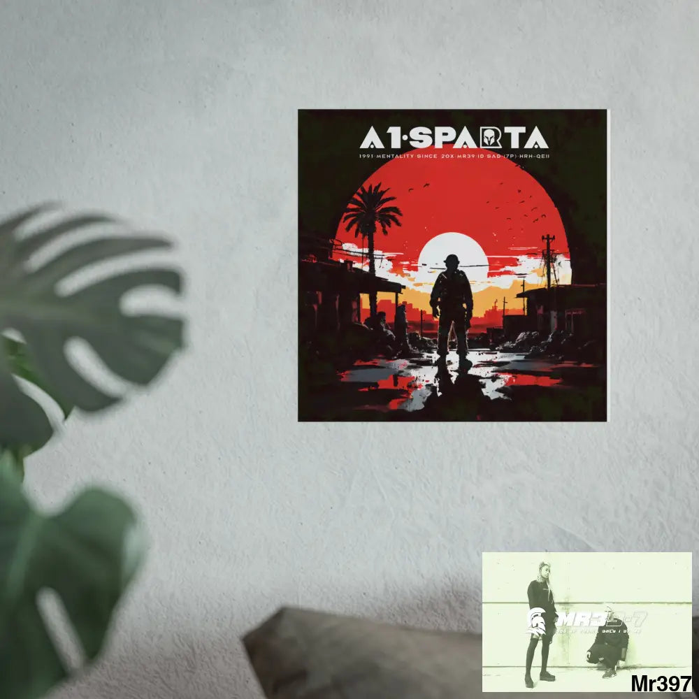 Banksy Style A1 Sparta Dahab Gold – “Rooftop Extraction & Red Sea Warning Egypt no 2 Fine Art Posters Poster