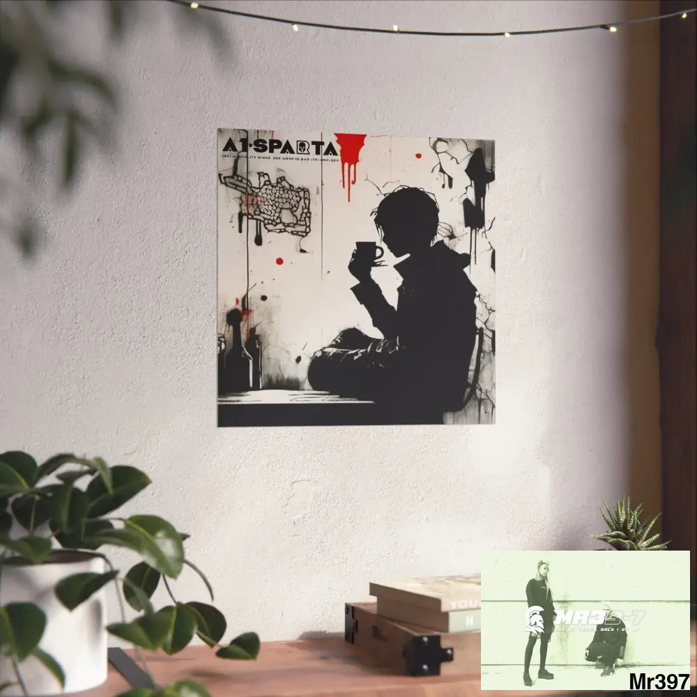 Banksy Style A1Sparta DAHAB GOLD — SCENE 4 Chain Around the Neck no 2 Fine Art Posters Poster