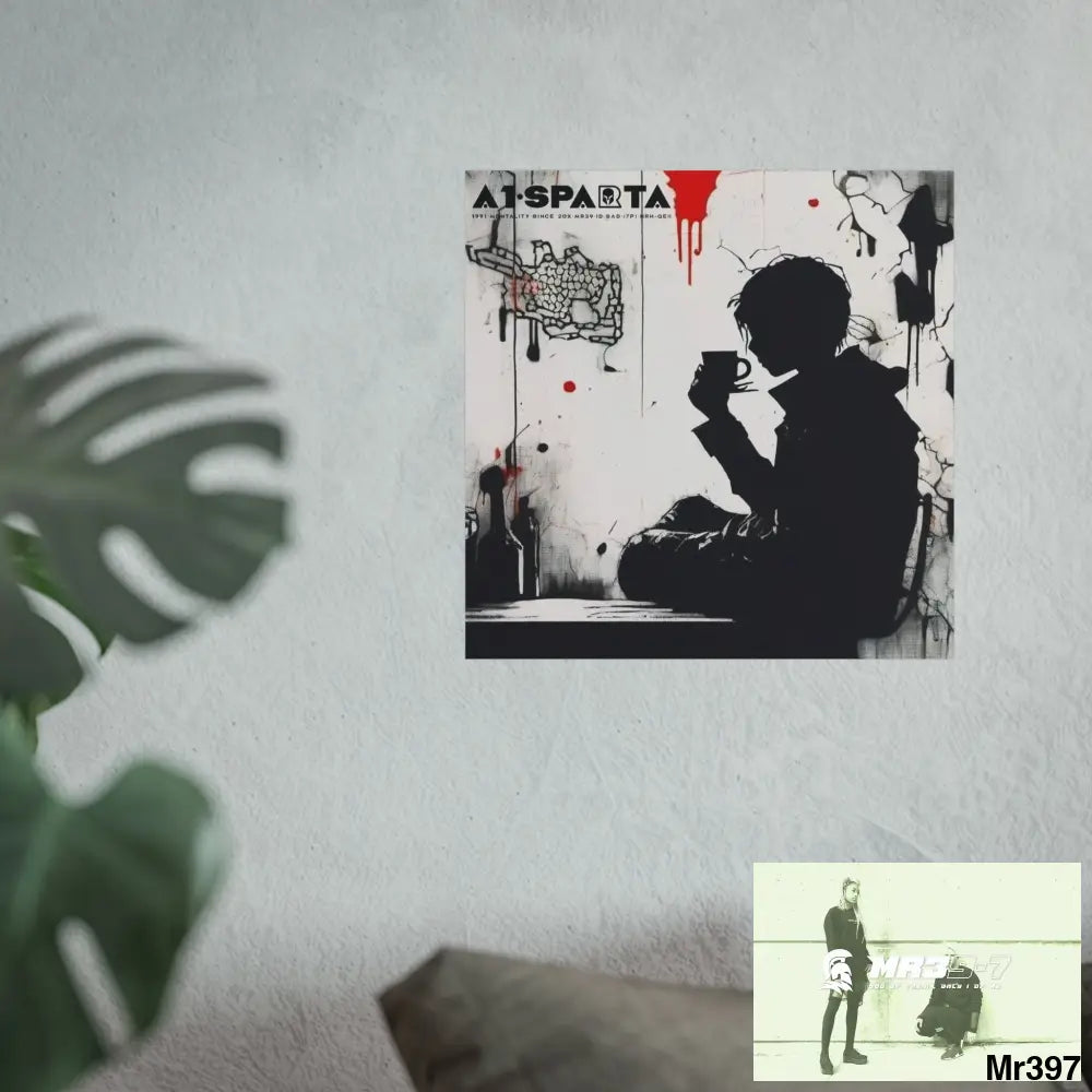 Banksy Style A1Sparta DAHAB GOLD — SCENE 4 Chain Around the Neck no 2 Fine Art Posters Poster