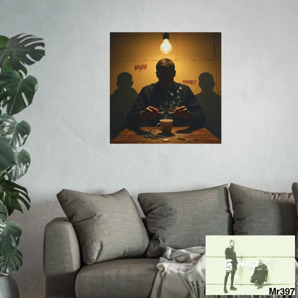 Banksy Style Dahab Gold scene 2 “Breaking the Glasses” no 1 Fine Art Posters Poster