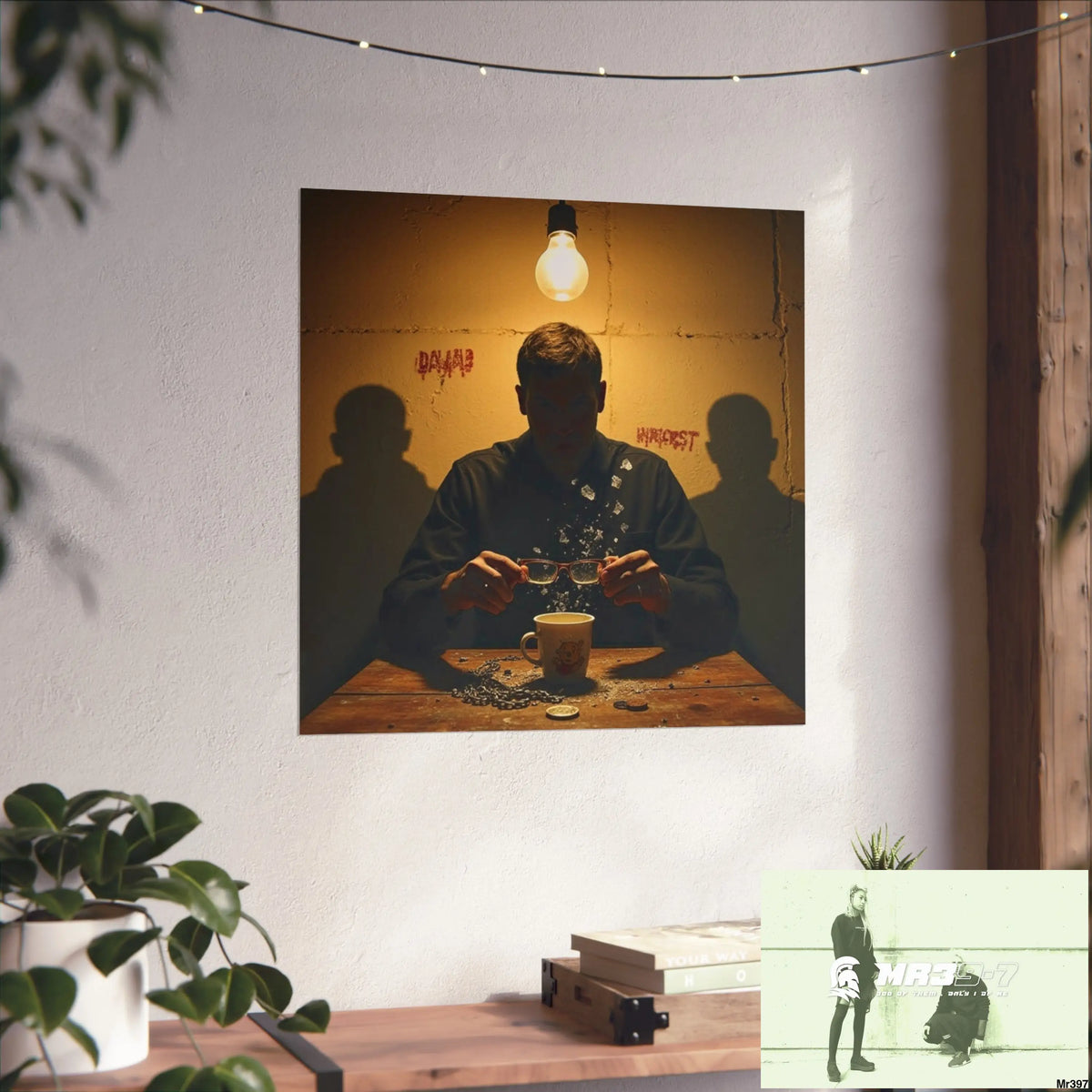 Banksy Style Dahab Gold scene 2 “Breaking the Glasses” no 1 Fine Art Posters Poster