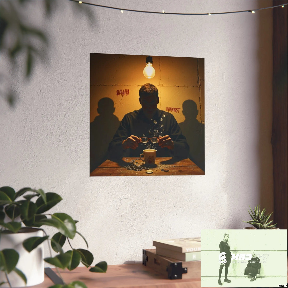 Banksy Style Dahab Gold scene 2 “Breaking the Glasses” no 1 Fine Art Posters Poster