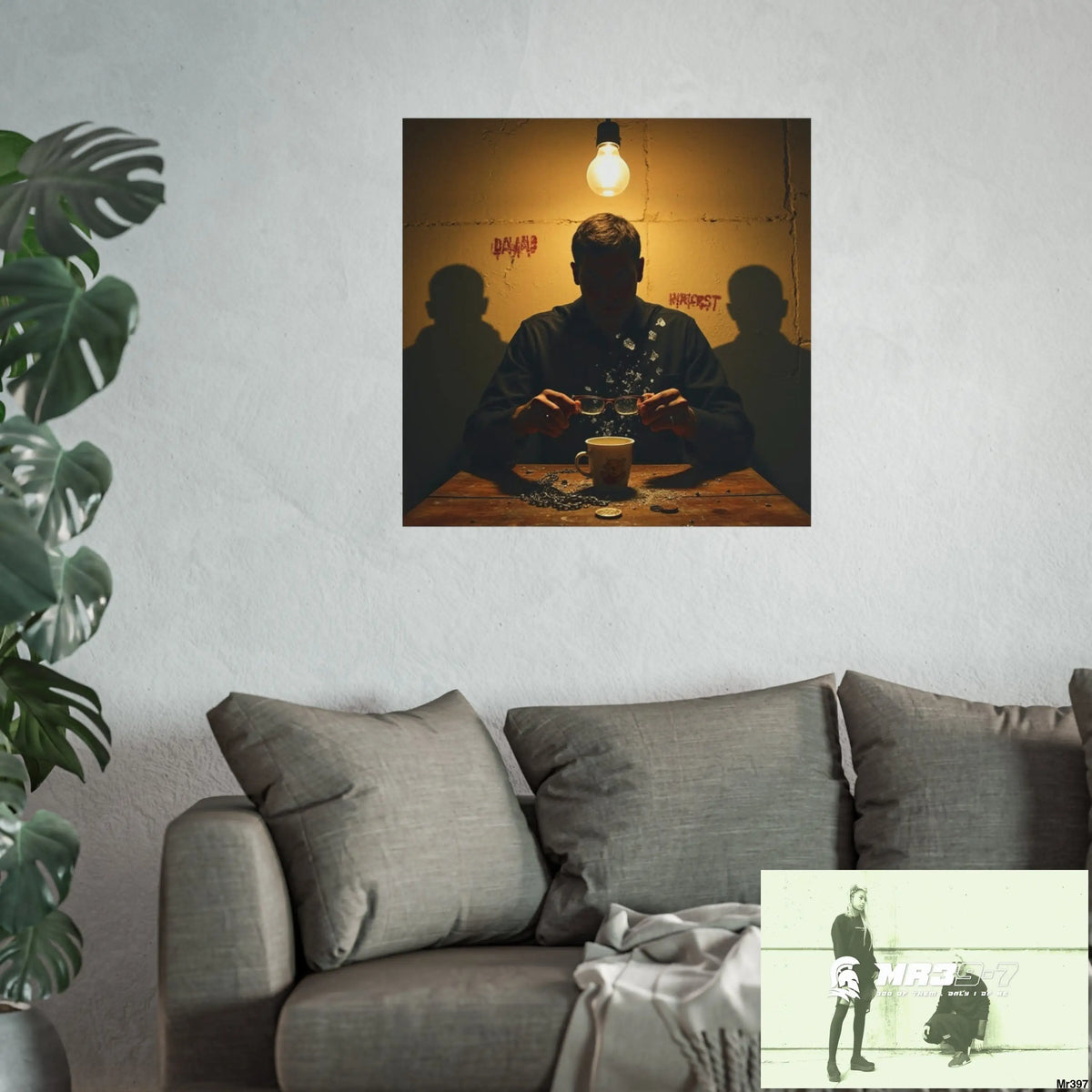 Banksy Style Dahab Gold scene 2 “Breaking the Glasses” no 1 Fine Art Posters Poster